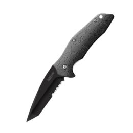 Kuro Tanto Black Serrated Folder