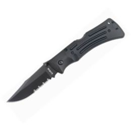 Black Mule Folder Serrated Edge