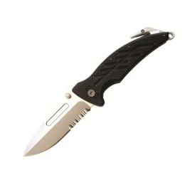 XR-1 Black Rescue Folder Serrated