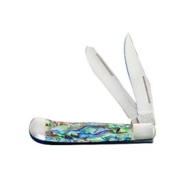 3 Abalone Little Trapper Folding Knife