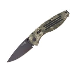 Aegis Digi Camo Blk TiNi Plain Blade