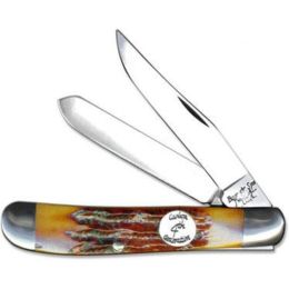 3 1/2 Red Stag Bone Mini Trapper