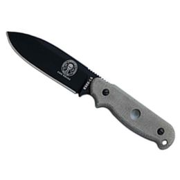 ESEE-LS-P Laser Strike Blk Plain Micarta