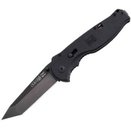 Flash II Tanto- Straight edge Black TiNi