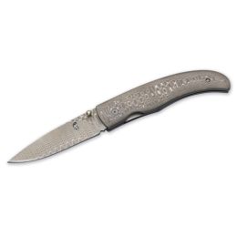 Knife, Stm Frt Damascus Folder