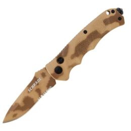 Push Button Lock Folding Knife Partially