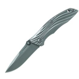 Drop Point Blade Titanium Handle